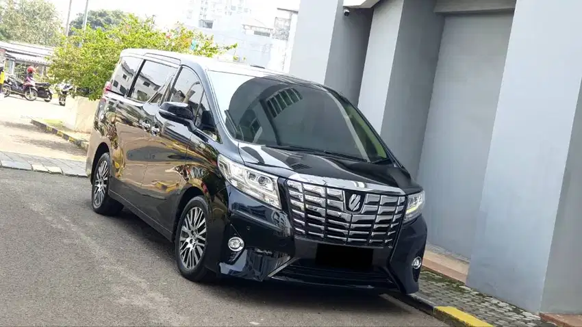 [ LOW KM ] Toyota Alphard 2.5 G Pilot Seat AT Black On Beige 2017/2018