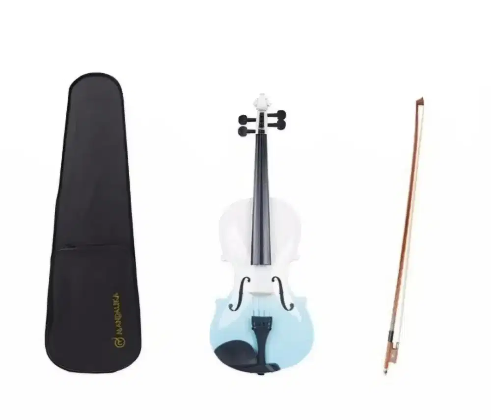 Biola Akustik Mandalika Size 4/4 Blue Burst Include Hardcase