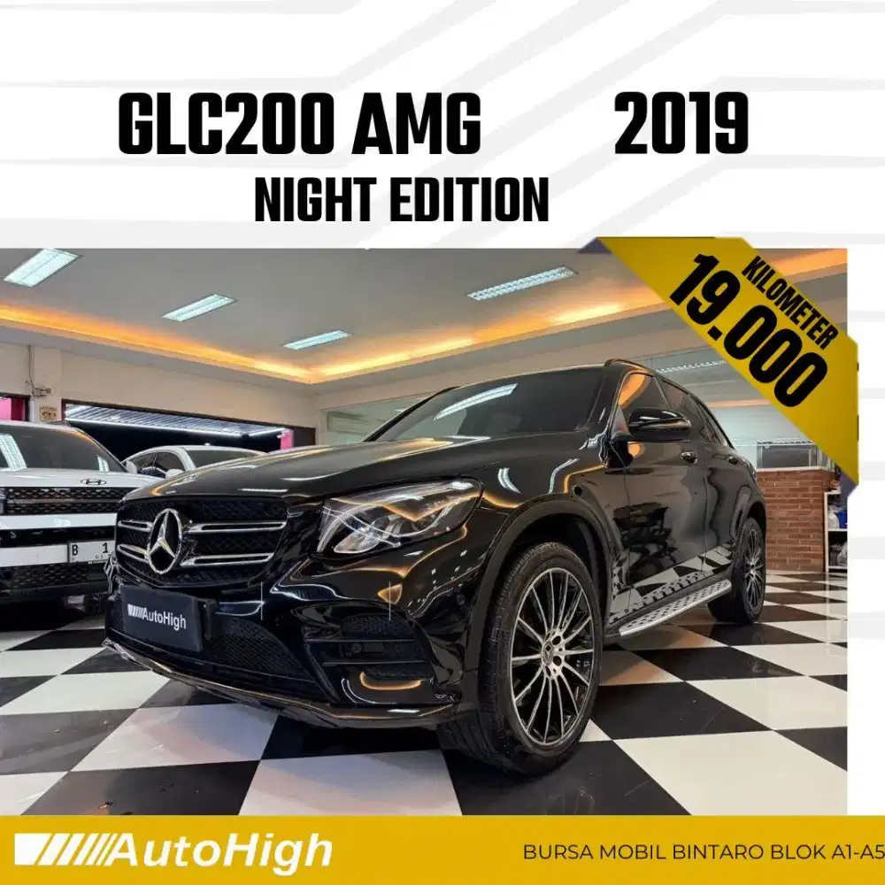 DP10% [Km19.000] GLC200 AMG 2019 Black / GLC 200 Reg 2018 #AUTOHIGH