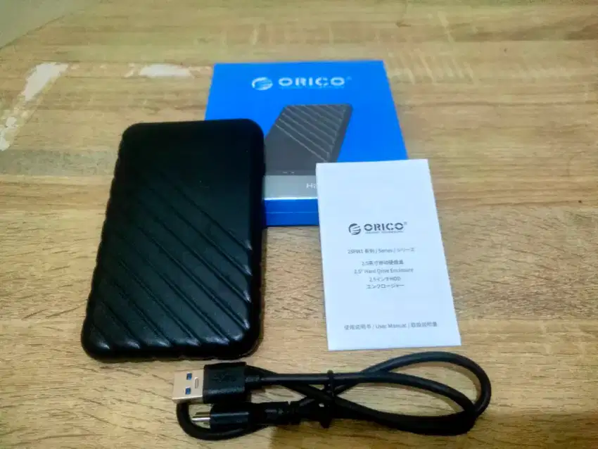 Hard disk external 1 TB + casing ORICO baru