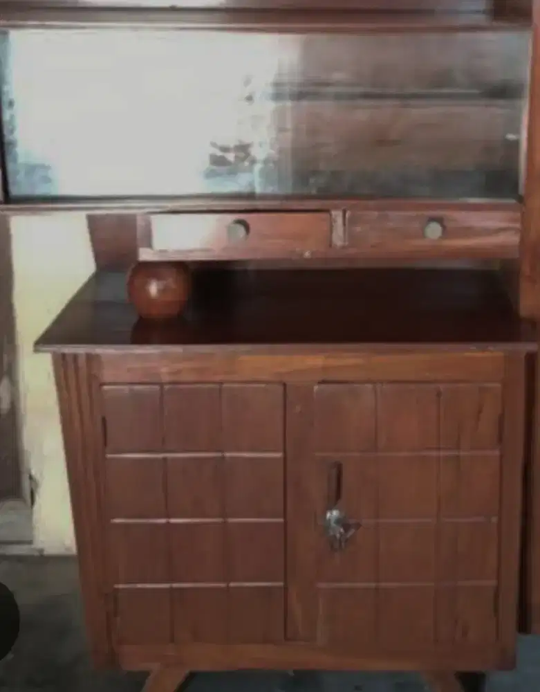 Buffet Antik Full Kayu Jati Tua Asli