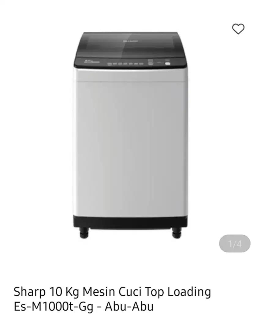 Sharp wash mach top loading 10kg