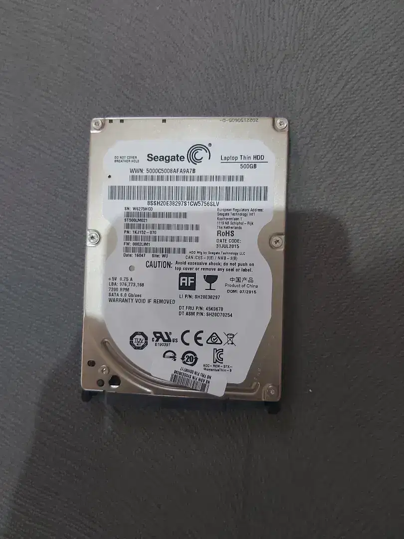 HDD Laptop 500GB Mulus & Normal