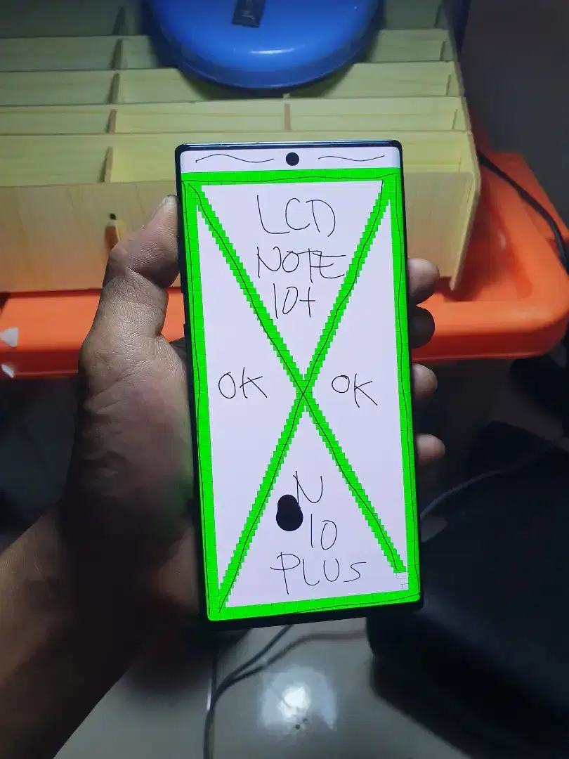 LCD SAMSUNG GALAXY NOTE 10 PLUS ORIGINAL FULLSET FRAME