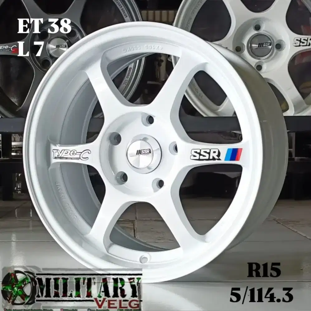SSR type-C R15 White 5/114.3