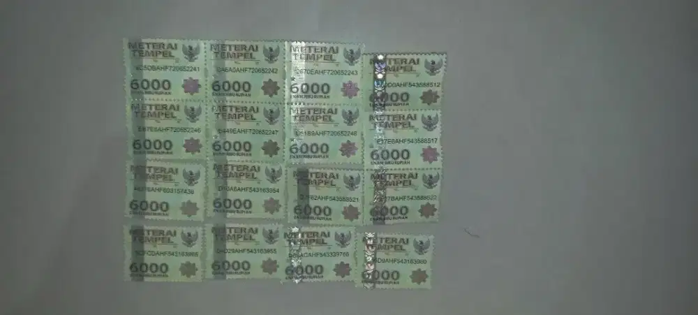 MATERAI Rp.6000