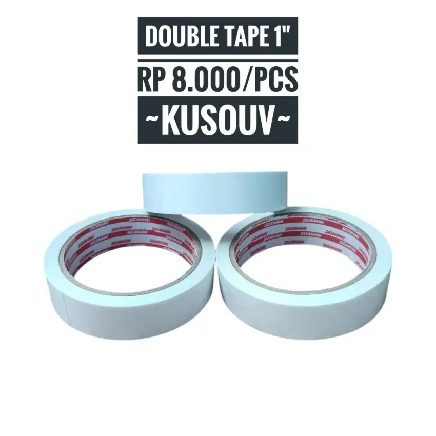 Double Tape/Isolasi Kertas Bolak Balik