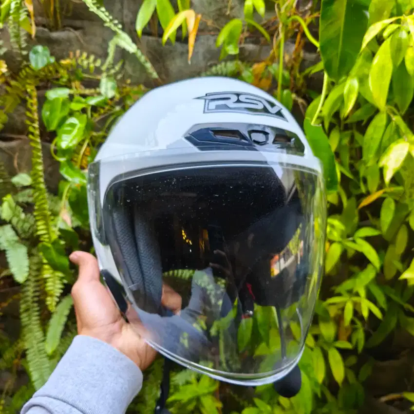 Helm RSV Windtail Half Face + Intercom Maxto M2