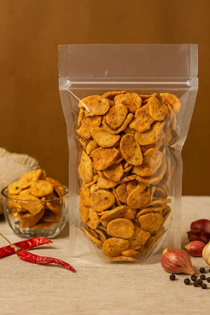 Kriptak / Kripik Otak Otak Pedes Daun Jeruk / Keripik Cemilan Snack