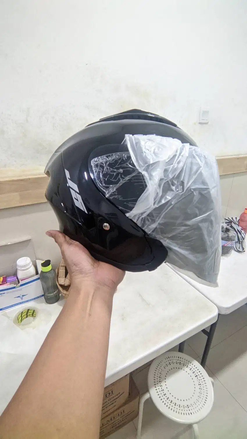 Helm Mla J5 hitam glosy