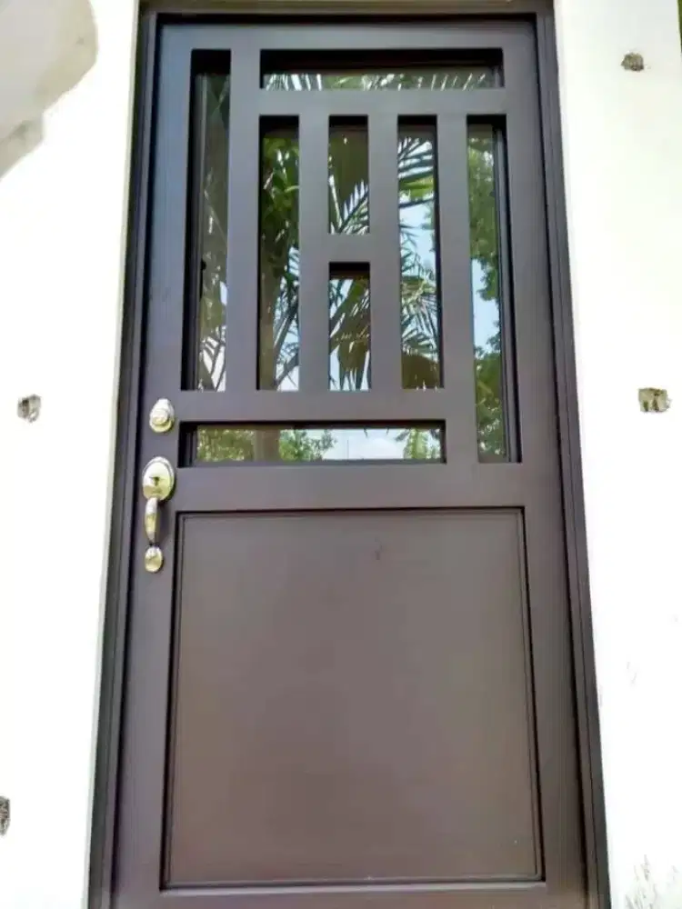 Bengkel las Lampung tralis kanopi pintu pagar gerbang tangga