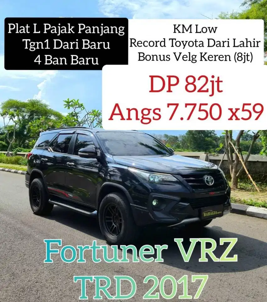 Fortuner VRZ TRD 2017 Hitam Black AT Matic pmk 2018 Pajero Dakar 2016