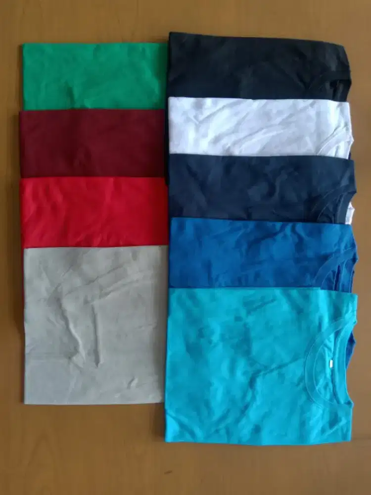 Kaos katun polos dan print