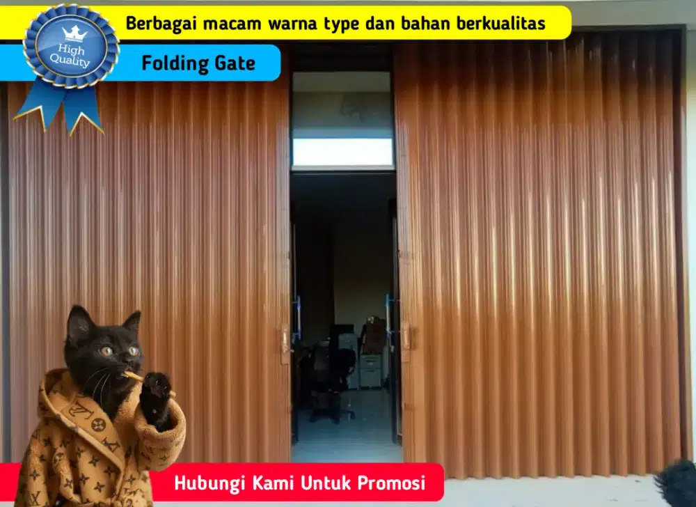 Pintu Garasi dan Toko Folding Gate Berkualitas Harga Promosi