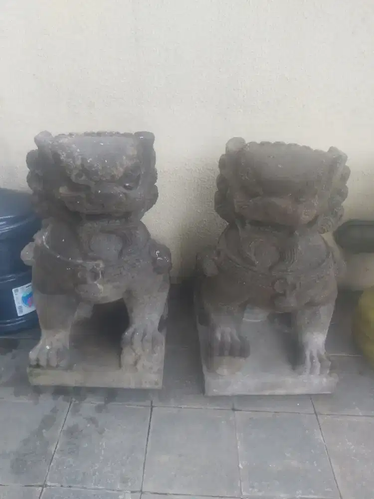 jual patung singa  sepasang