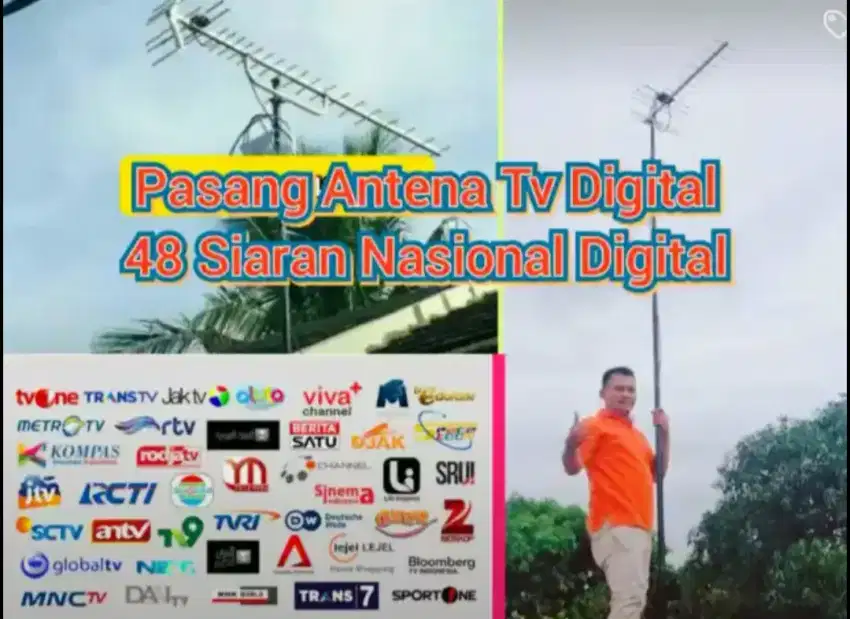 Sentra Perlengkapan Jual Pasang Instalasi Antena Tv Siaran Digital