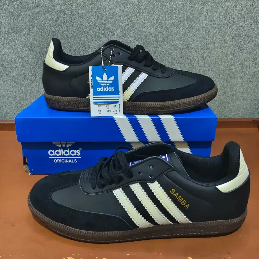 Sepatu Adidas Samba Hitam BNIB Premium BARU