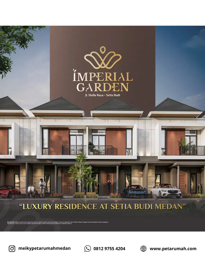 Rumah 2 Lantai Setia Budi Medan 3 Kamar Tidur Imperial Garden