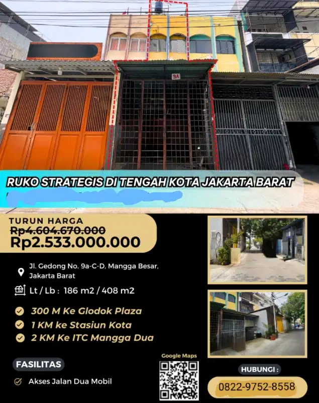 jual murah ruko