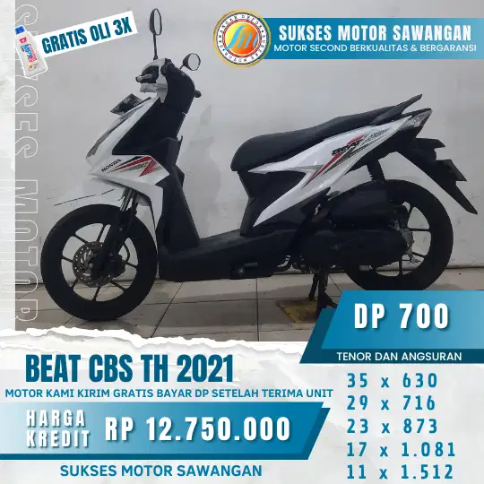 Terima tuker tambah dengan motor lama anda guys HONDA BEAT CBS 2021