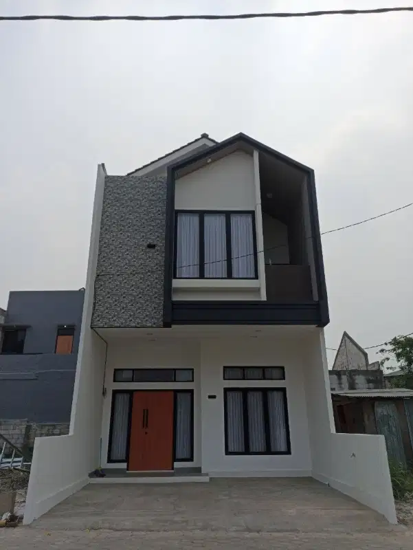 Rumah 2 Lantai Modern Dekat Tol dan Stasiun LRT Cikunir