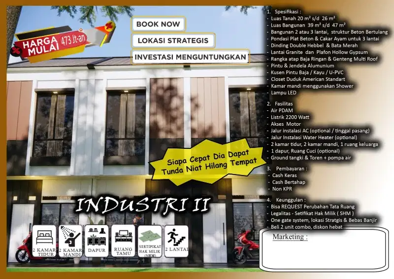 Rumah 2lantai minimalis di jln industri 2 jakarta  pusat