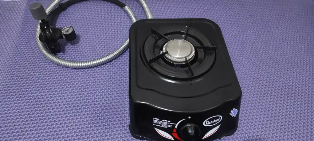 Kompor Quantum + Regulator Com + Selang Original BARU