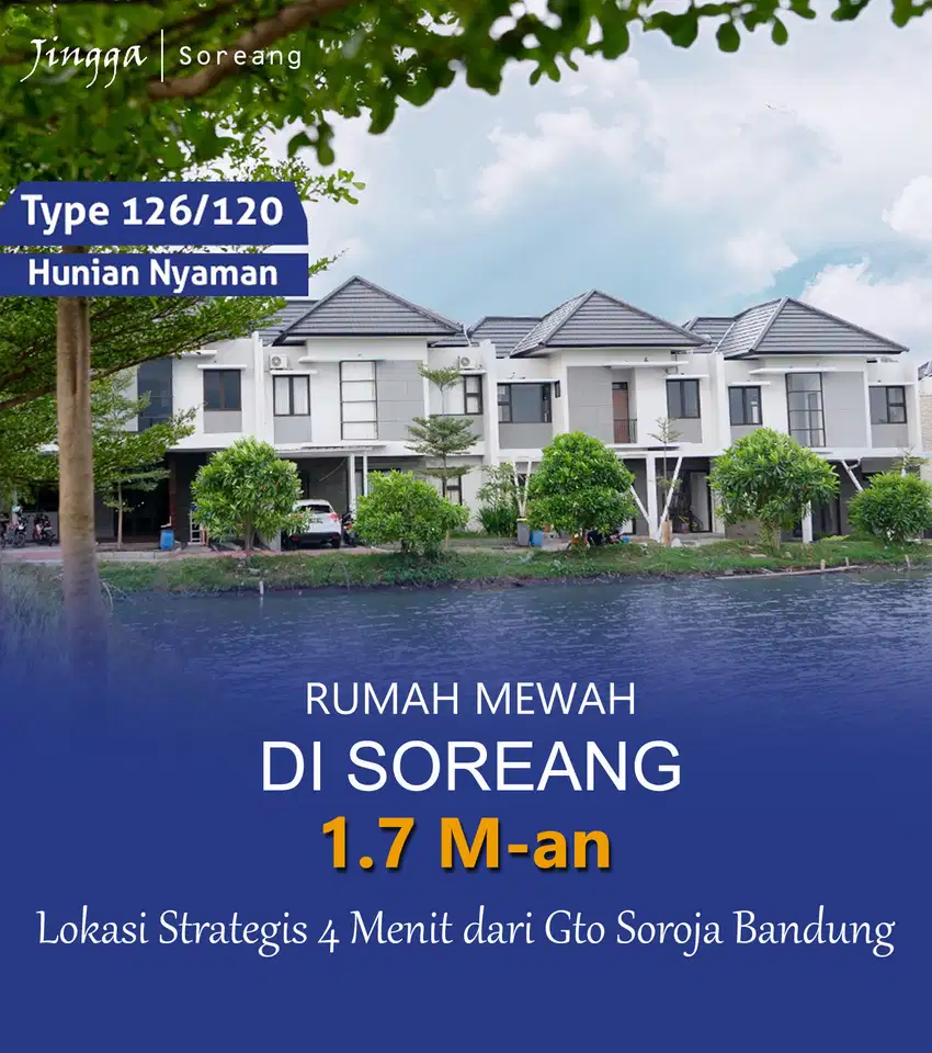 Rumah Cantik di Soreang Bandung, aman nyaman bebas banjir