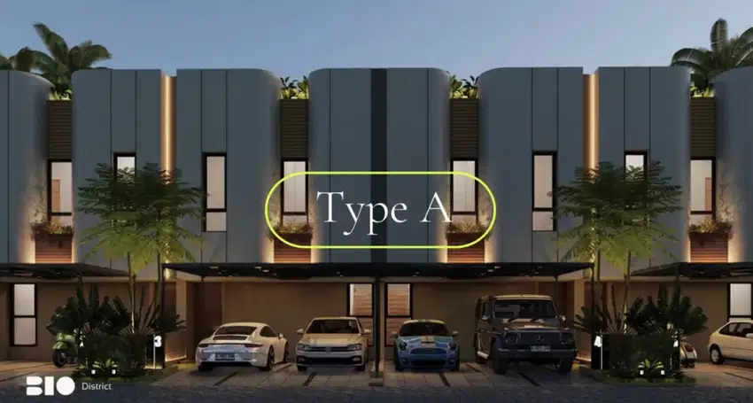 dijual rumah Bio District Tipe A minimalis modern