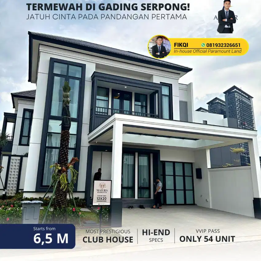Rumah Termewah Gading Serpong Matera Residences