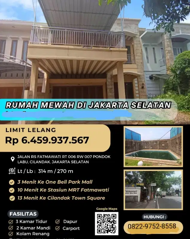 jual murah rumah melalui lelang negara