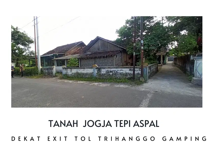 Dekat Exit Tol Trihanggo, Tanah SHM Jogja, Tepi Aspal