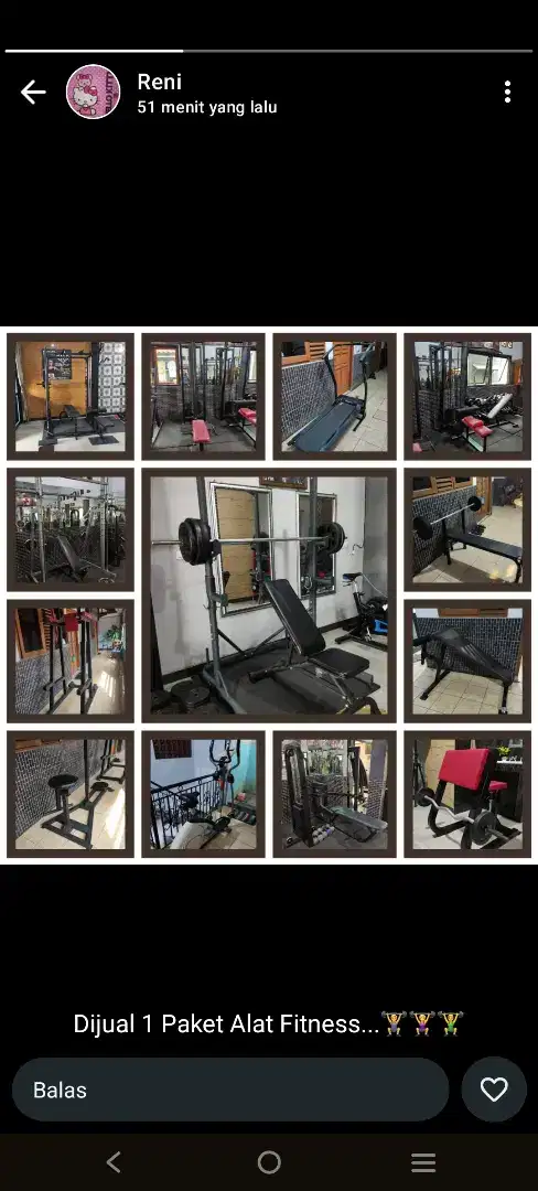 dijual cepat 1 set alat fitnes