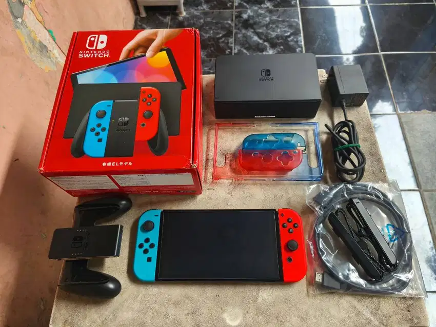 Nintendo Switch OLED Screen Model Neon Fullset 02