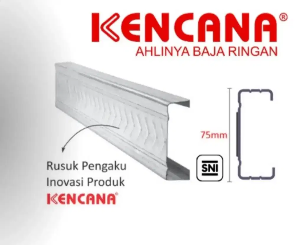Kanal C75 Kencana Galvalum Baja Ringan