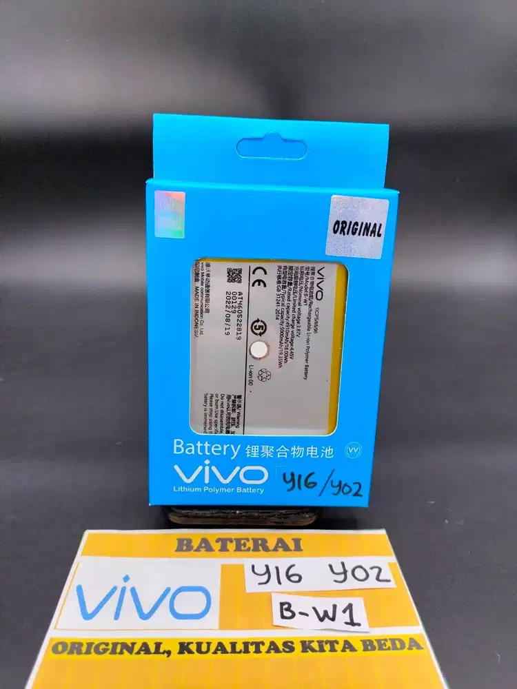 Baterai VIVO Y16 Baterai VIVO Y02 B W1 Baterai VIVO B-W1 ORIGINAL