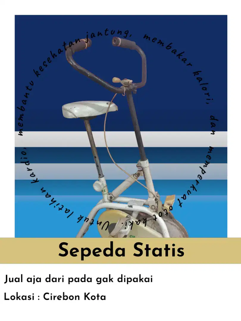 Sepeda Statis (jual aja dari pada gak kepake)