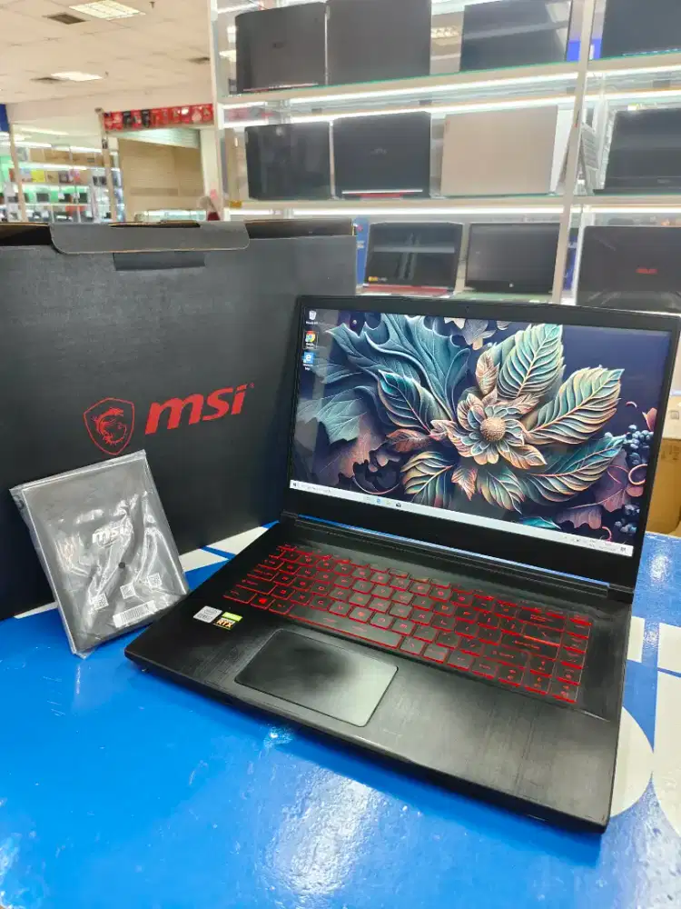 Laptop gaming Msi gf63 core i7 rtx 3050 termurah