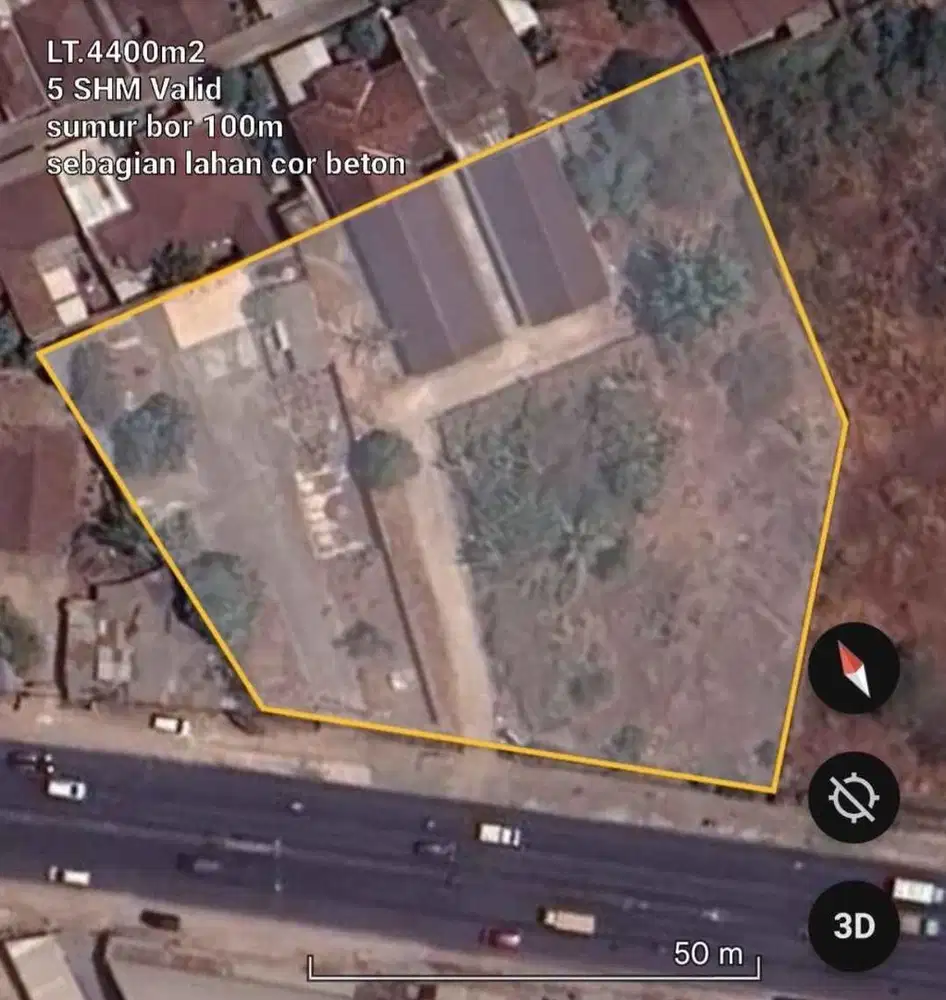 Tanah Komersil Jalur Emas Bypass Bandar Lampung