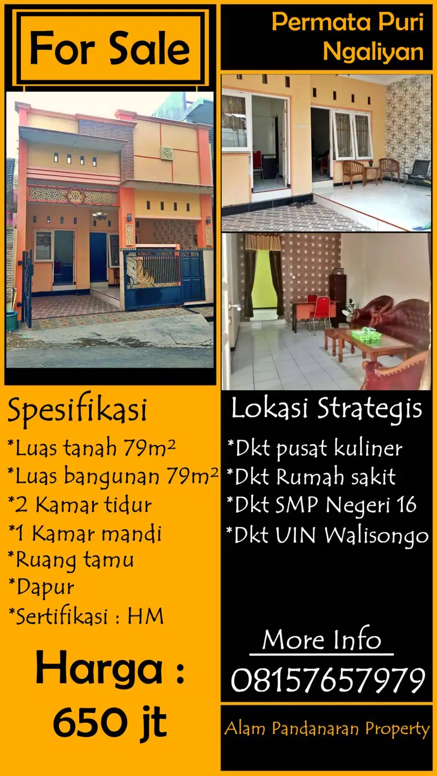 Jual Cepat Rumah di Permata Puri Ngaliyan