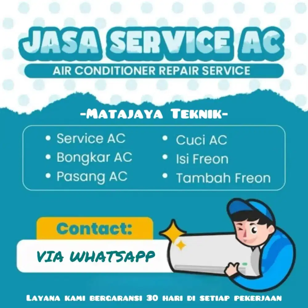 servis ac bongkar pasang ac kulkas mesin cuci treadmil freezerbox WARU