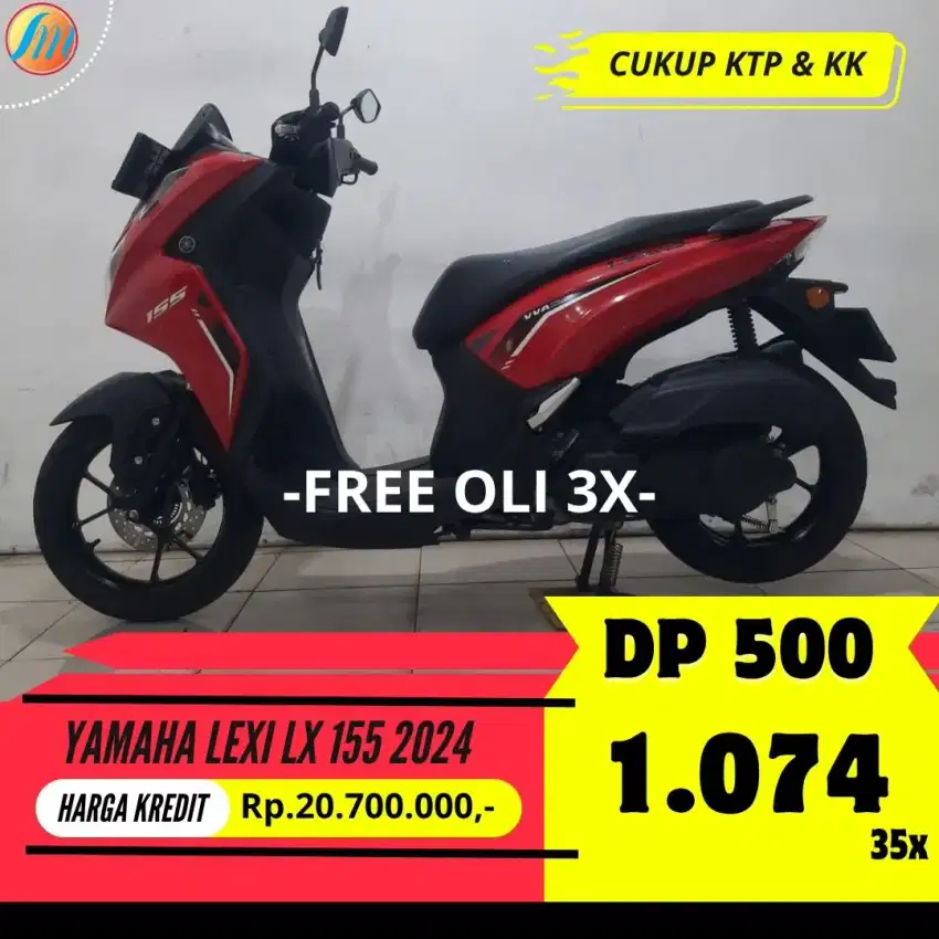 KREDIT DP CUMA 500RIBU YAMAHA LEXI LX 155 2024 SEKEN BERGARANSI KTP KK