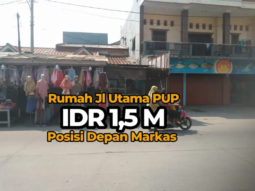 Jual cepat rumah di jl utama pondok ungu permai COCOK UNTUK RUKO