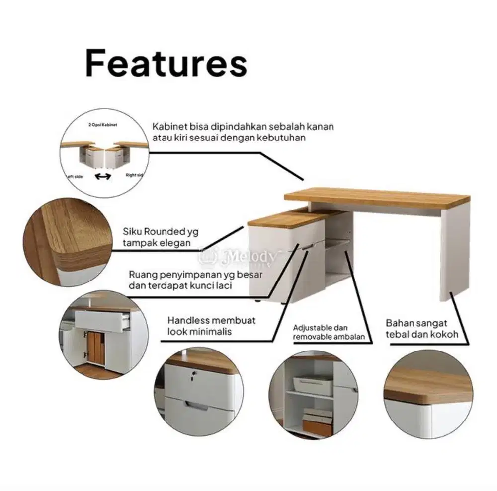 Meja Kerja Meja Kantor Meja Belajar Minimalis