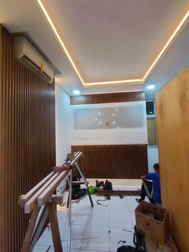 Furniture dekorasi rumah minimalis plfon gypsum kantor