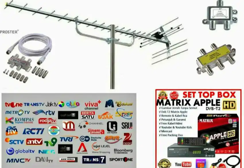 Instalasi Pasang Baru - Service Antena Tv STB Frekuensi Digital