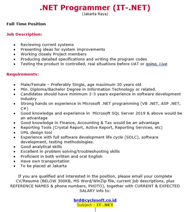 Programmer DOT NET