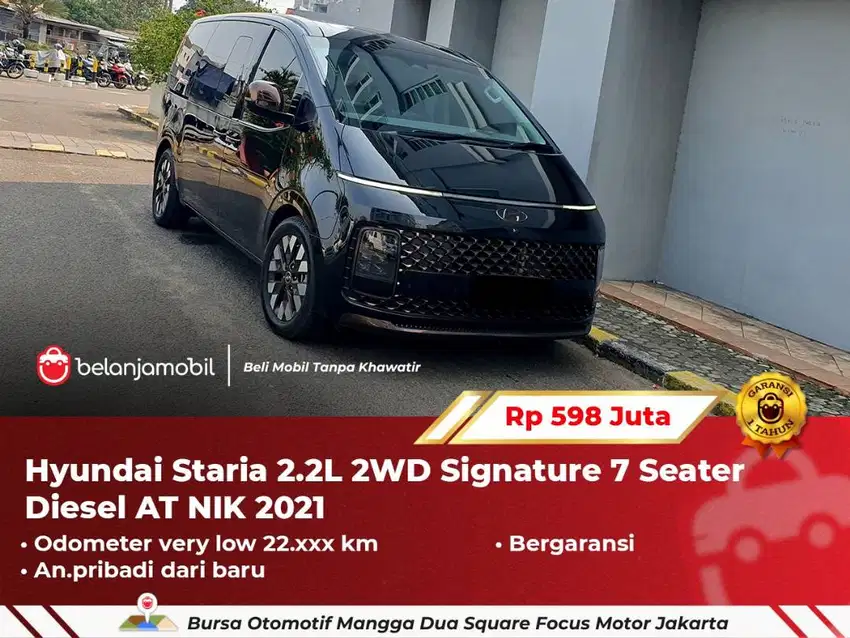 [ LOW KM ] Hyundai Staria 2.2L 2WD Signature 7 Seater Diesel 2021/2022
