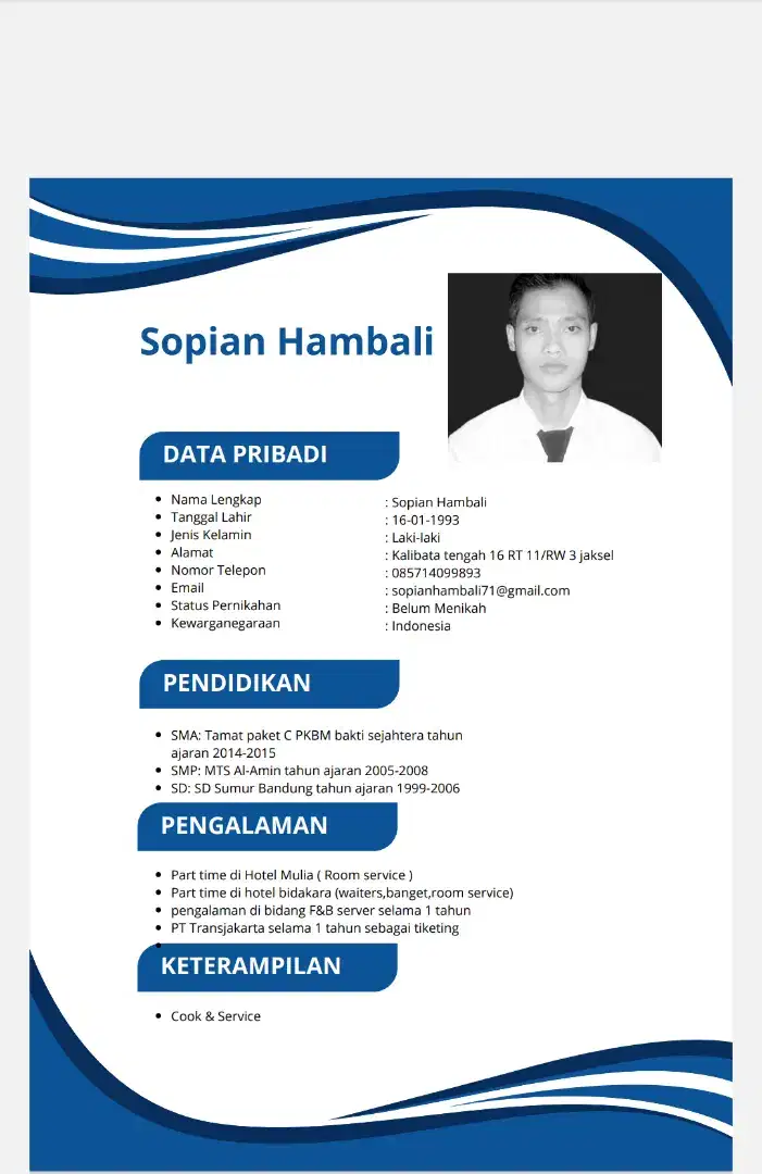 Cari pekerjaan berpengalaman