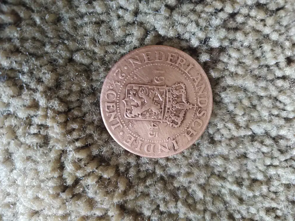 Uang kuno/Logam 2 ½cent Nederland Hindia